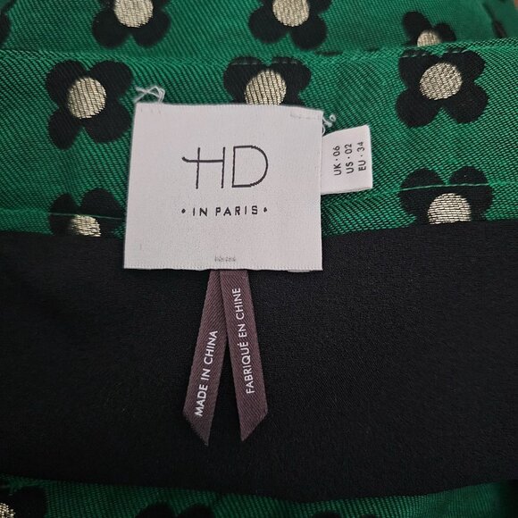 Anthropologie HD In Paris Women's Garden Glimmer Floral Mini Skirt Size US 2 - Picture 8 of 13